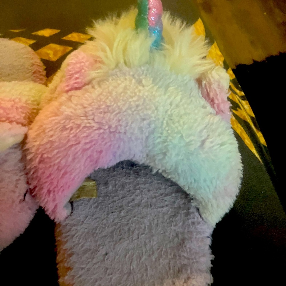 13-1 little girl slippers worn still in good condition